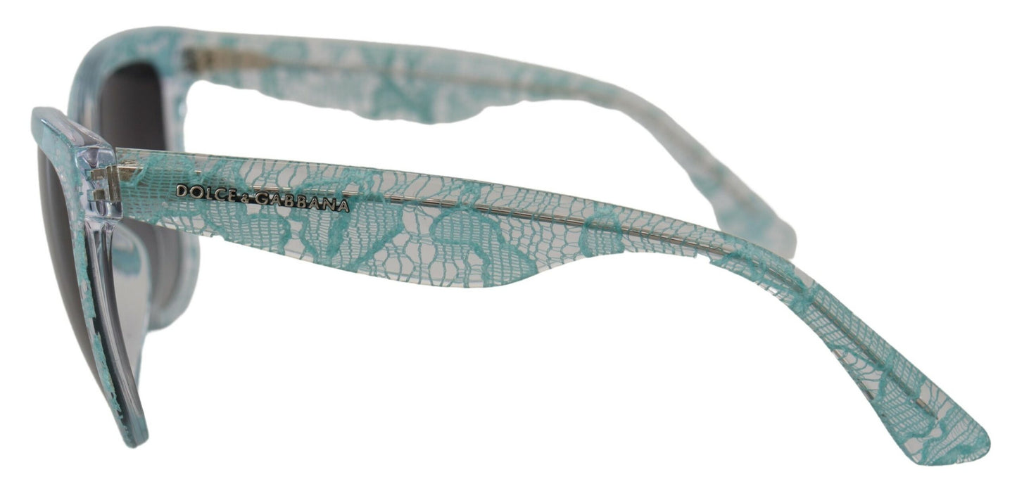 Elegante Sonnenbrille mit blauem Spitzendetail