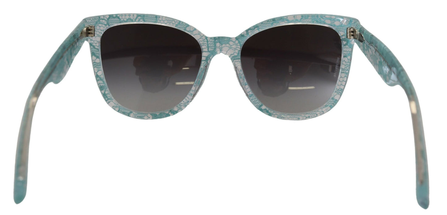 Elegante Sonnenbrille mit blauem Spitzendetail