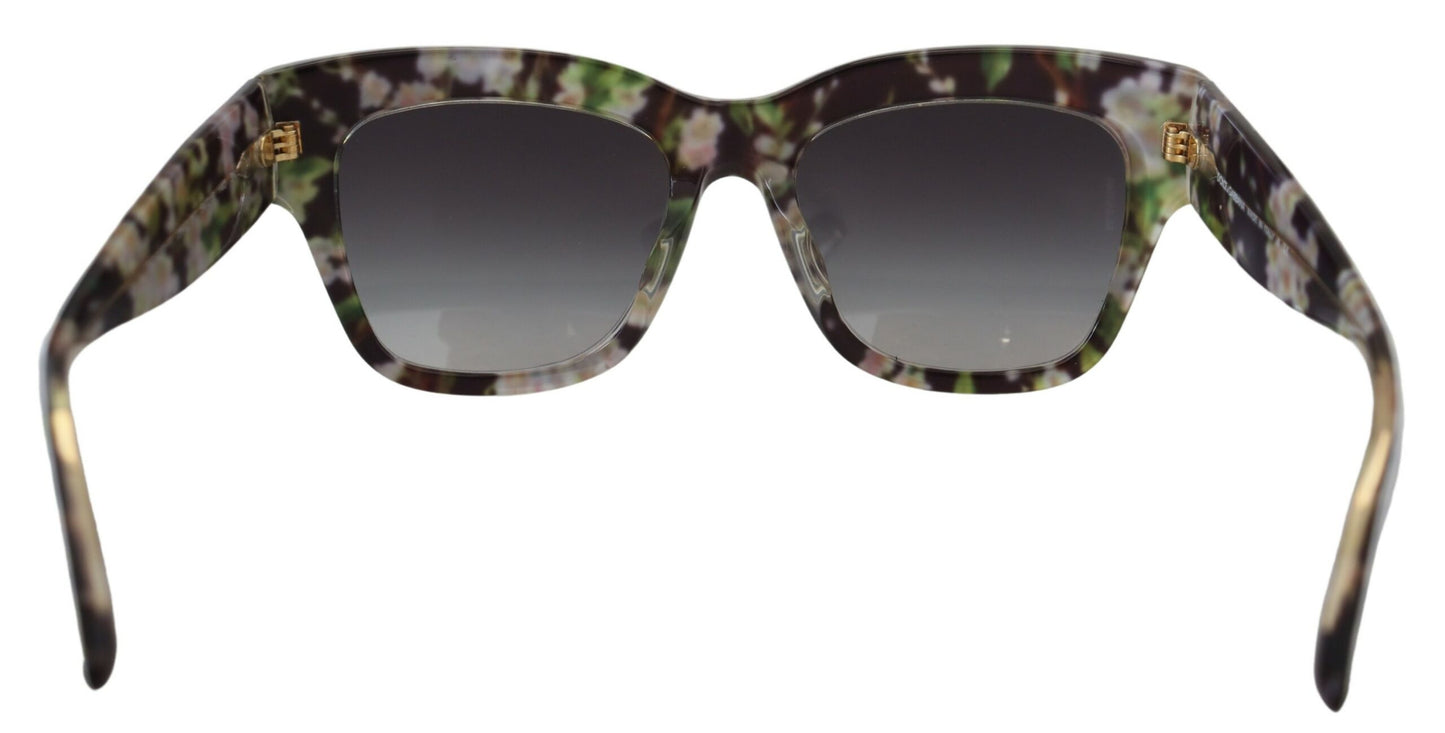 Elegante schwarze Sonnenbrille mit mehrfarbigem Farbverlauf