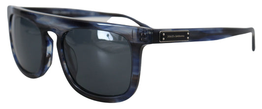 Eleganti occhiali da sole in acetato blu per donna