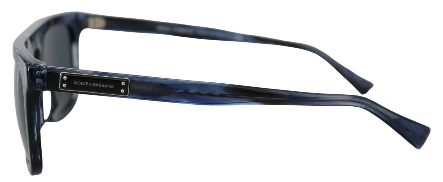 Elegante blaue Acetat-Sonnenbrille für Damen