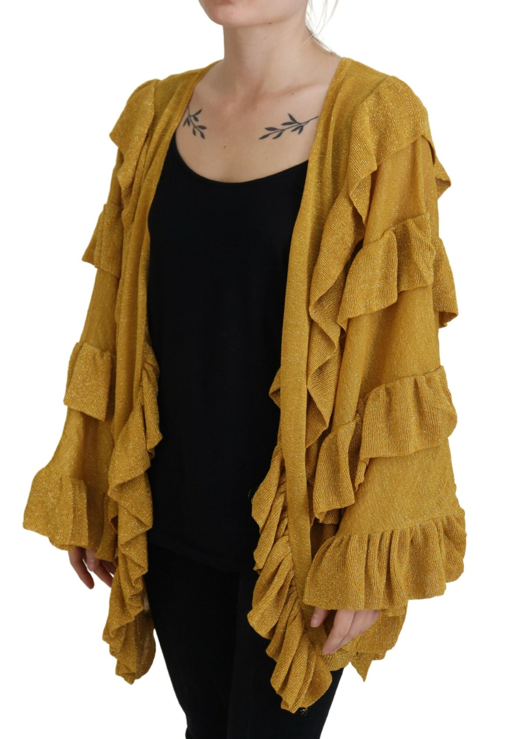 Eleganter goldener Cardigan