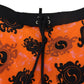 Chic Orange Swim Shorts Boxer for Men