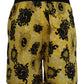 Yellow Block Print Swim Shorts Boxer