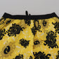 Yellow Block Print Swim Shorts Boxer