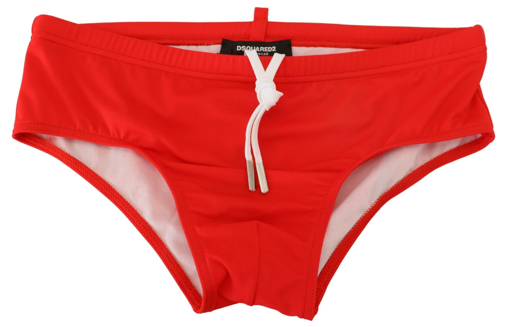 Rote Badehose mit ICON-Print