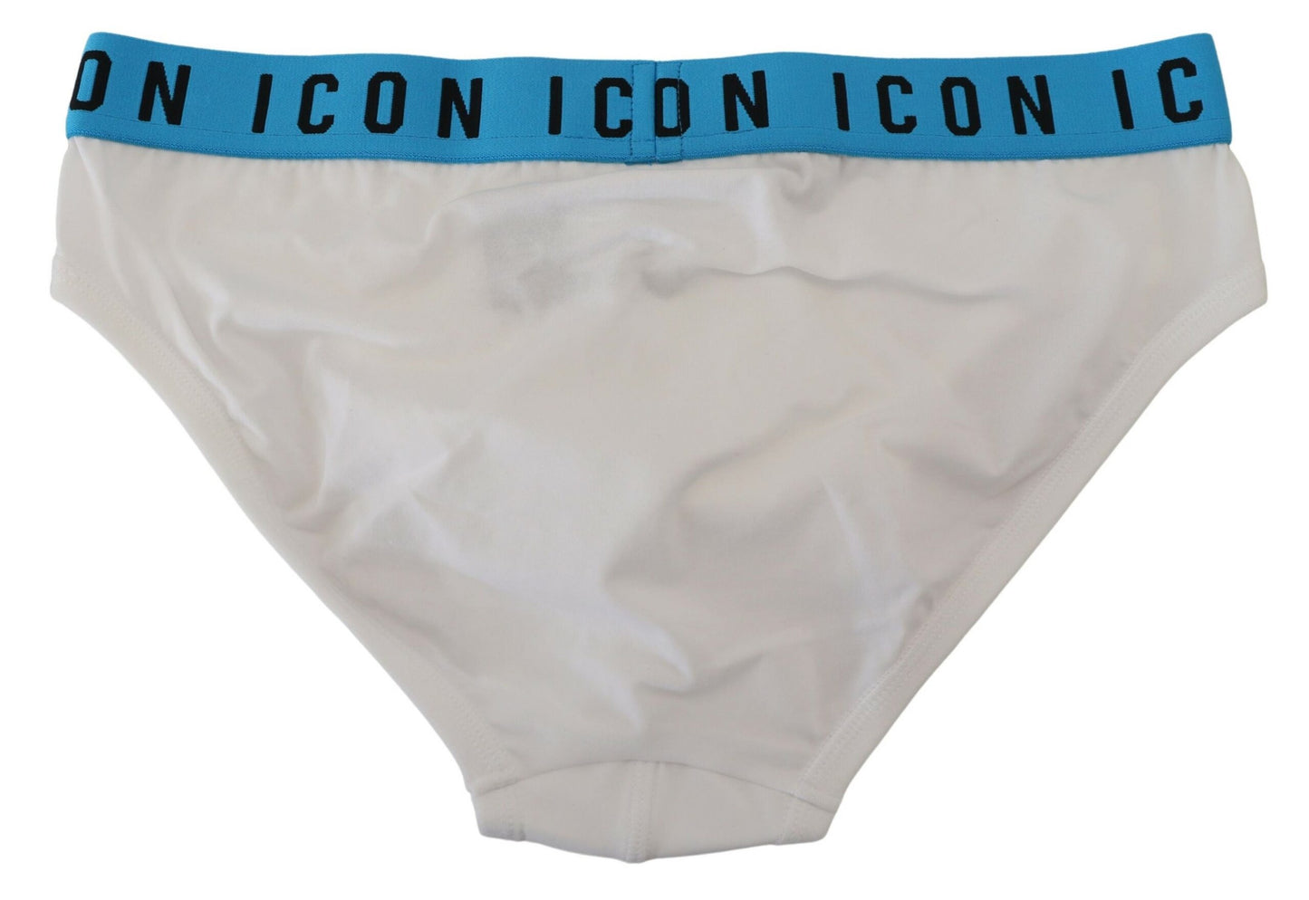 Elegant White Cotton Stretch Briefs