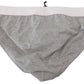 Elegant Gray Cotton Stretch Briefs