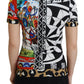 Dolce & Gabbana Multicolor Printed Women Exclusive Shirt Top