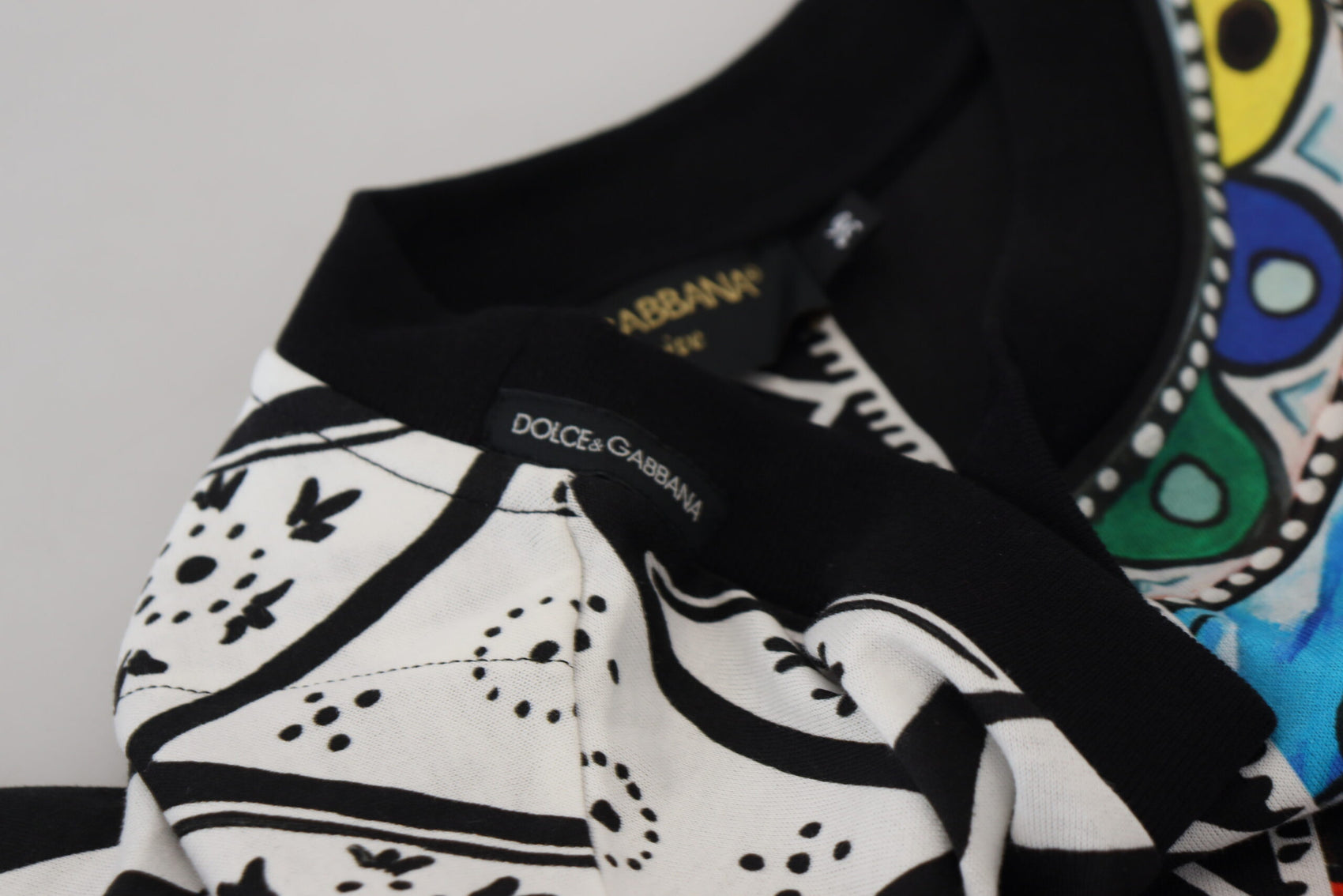 Elegantes mehrfarbiges Freizeit-T-Shirt aus Baumwolle