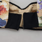 Bustier-Crop-Top mit Blumendruck