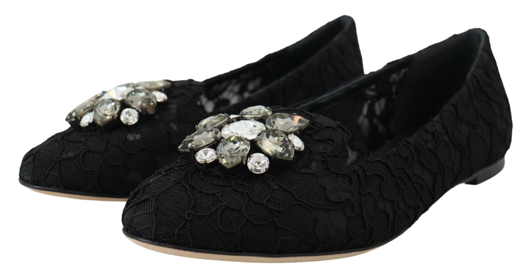 Elegante flache Vally-Schuhe mit floraler Spitze