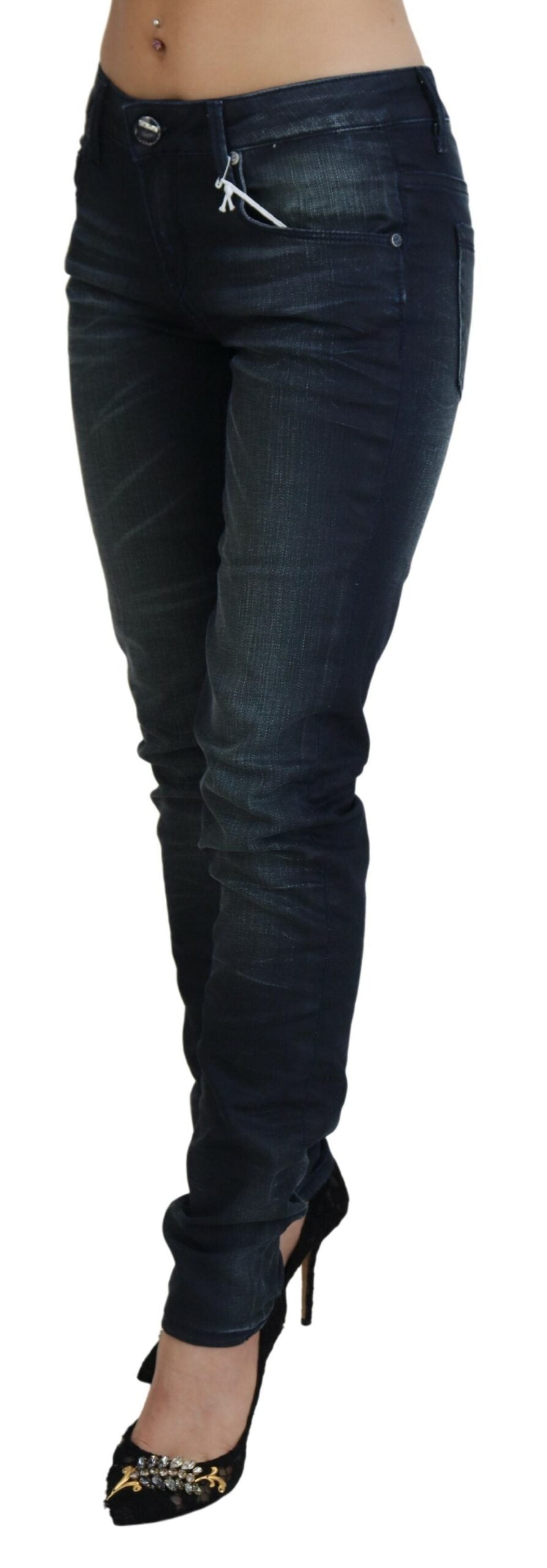 Schicke Slim Fit Jeans mit niedriger Taille