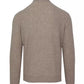 Beige Cashmere-Wool Blend Turtleneck Sweater