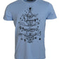 Elegantes hellblaues Baumwoll-T-Shirt