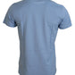 Elegantes hellblaues Baumwoll-T-Shirt