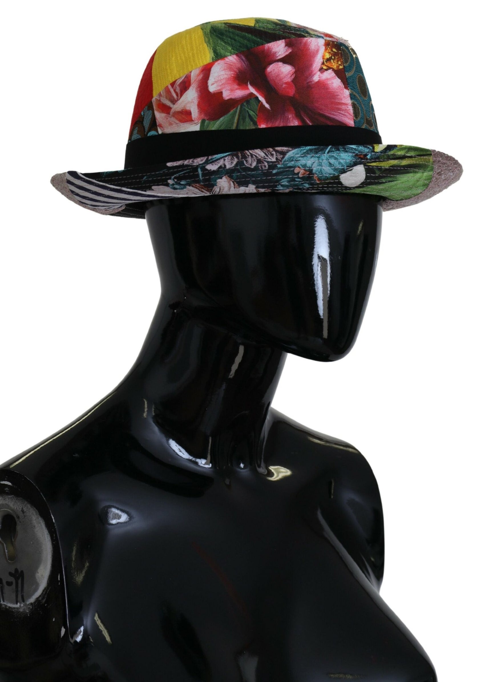 Eklektisch-schicke mehrfarbige Fedora-Kappe