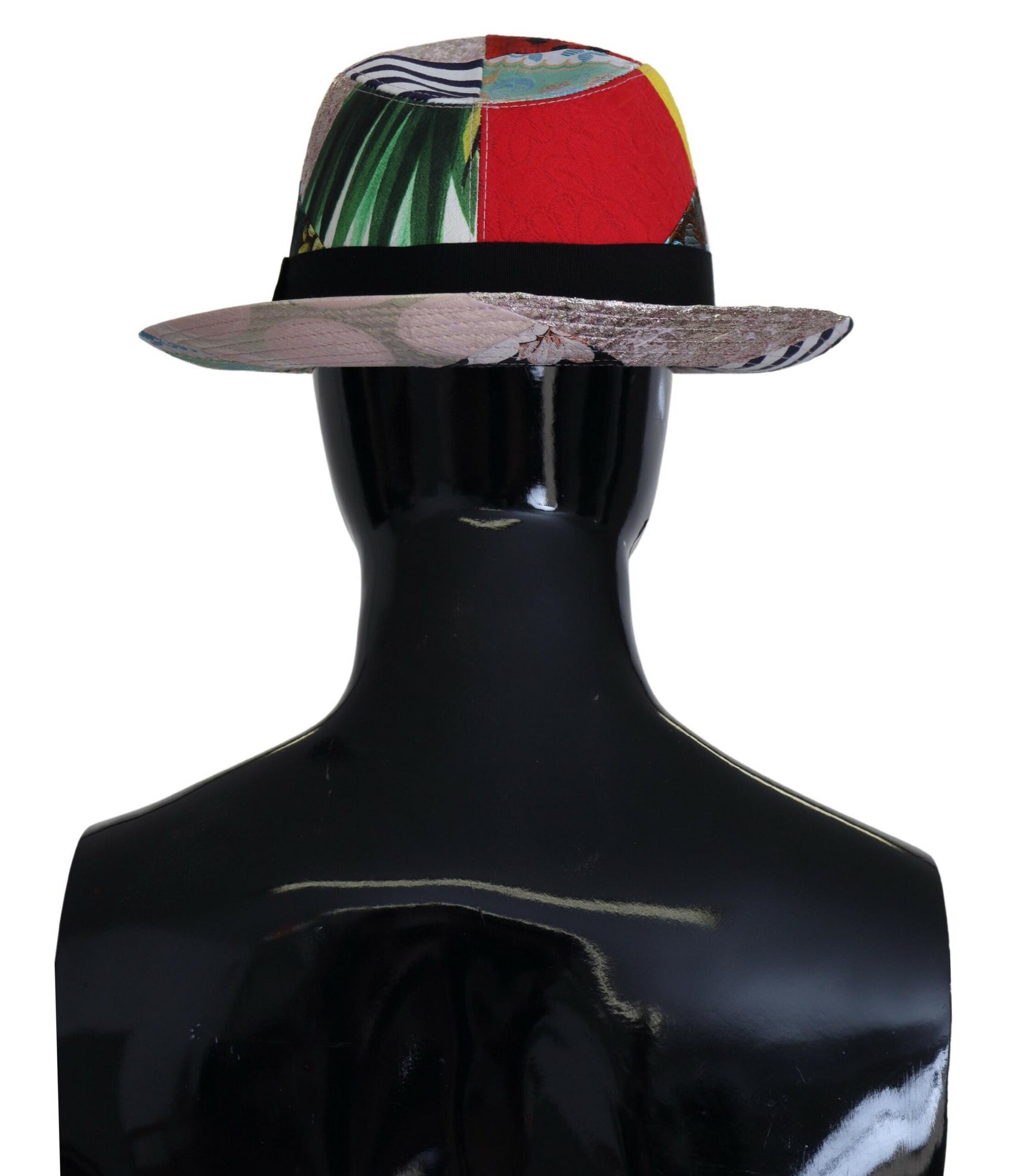 Eklektisch-schicke mehrfarbige Fedora-Kappe
