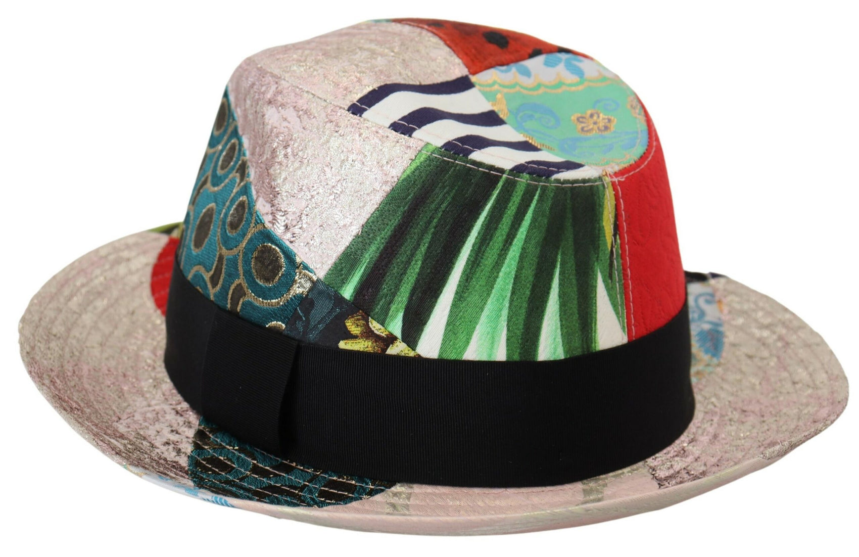 Eklektisch-schicke mehrfarbige Fedora-Kappe