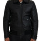 Chic Black Leather Silk-Lined Jacket