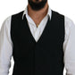 Elegant Black Formal Dress Vest