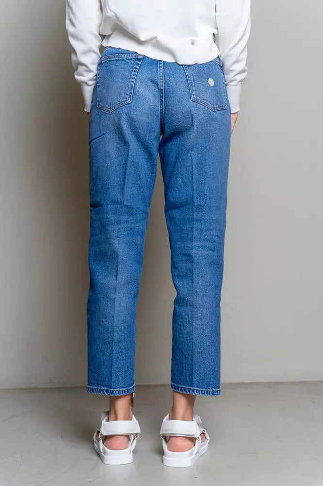 Elevated Blue High-Waist-Denim für Damen