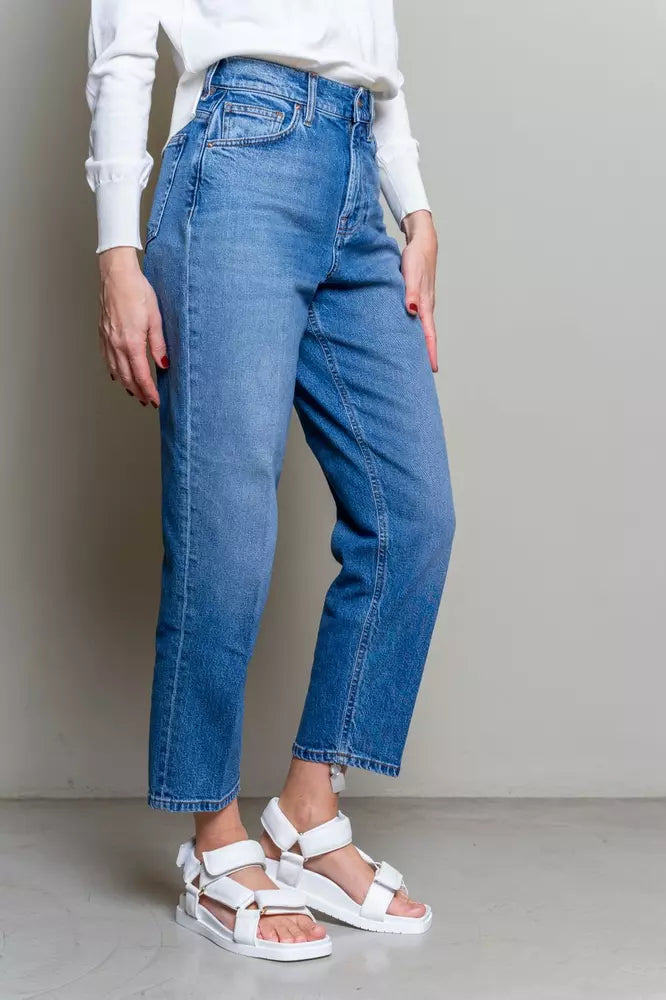 Elevated Blue High-Waist-Denim für Damen