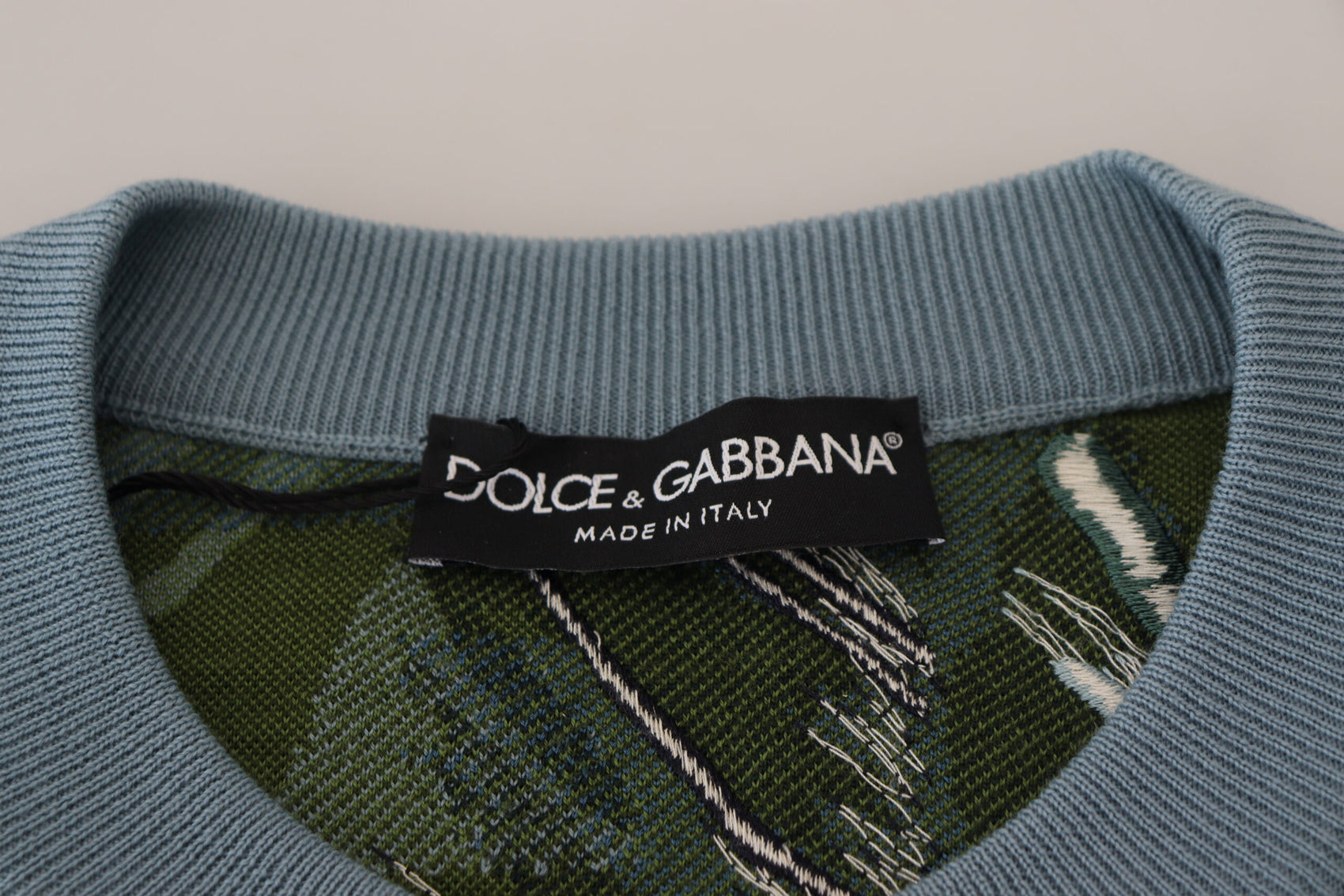 Pullover aus Wolle und Seide mit Dschungel-Stickerei