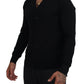 Eleganter schwarzer Kaschmir-Cardigan