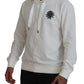 Elegantes weißes Logo-Kapuzen-Sweatshirt