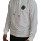 Elegantes weißes Logo-Kapuzen-Sweatshirt
