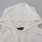 Elegantes weißes Logo-Kapuzen-Sweatshirt