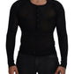 Eleganter schwarzer Kaschmirpullover