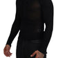 Eleganter schwarzer Kaschmirpullover