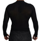 Eleganter schwarzer Kaschmirpullover