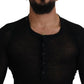 Eleganter schwarzer Kaschmirpullover
