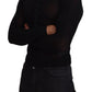 Eleganter schwarzer Kaschmirpullover