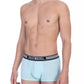 Light Blue Cotton Men Underwear Trunk Set