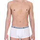 White Cotton Men Underwear Trunk Bi-Pack