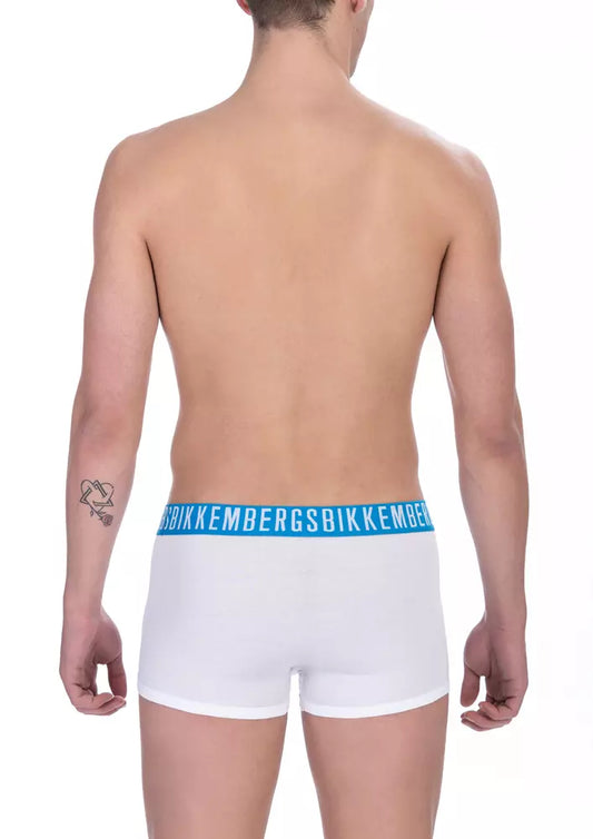 Boxer da uomo in cotone bianco