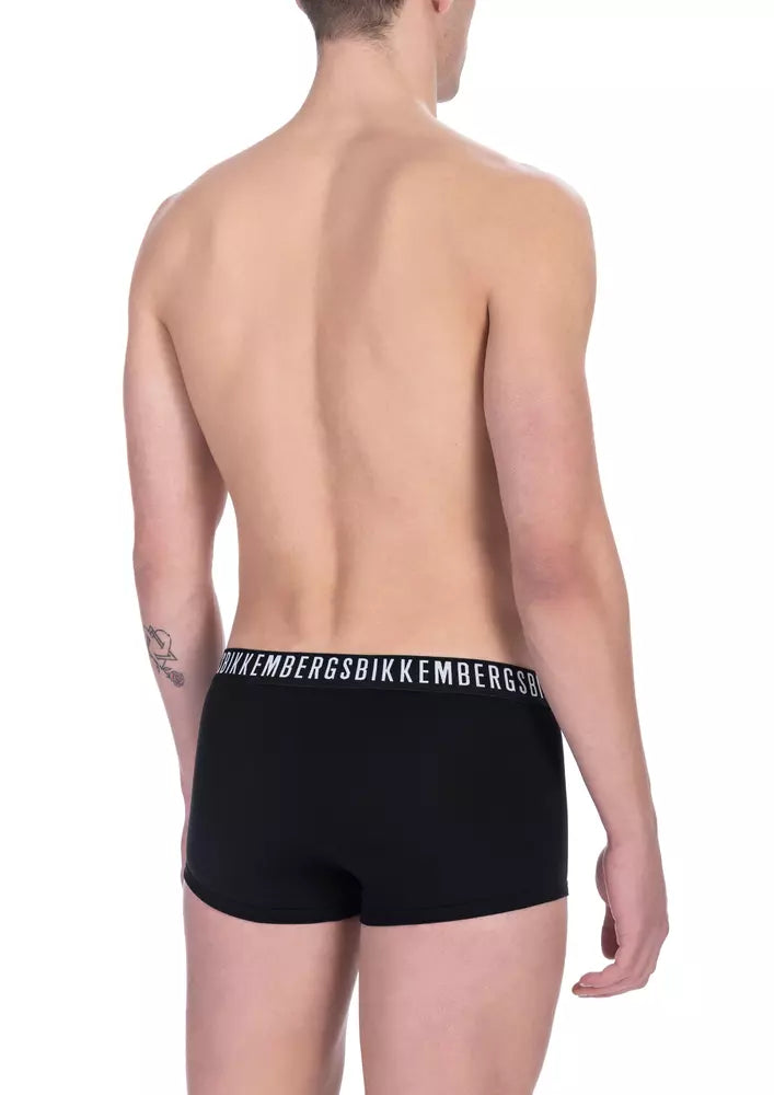 Black Cotton Men Trunk Pack