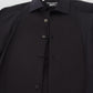 Elegantes schwarzes formelles Langarmhemd