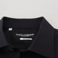Elegantes schwarzes formelles Langarmhemd