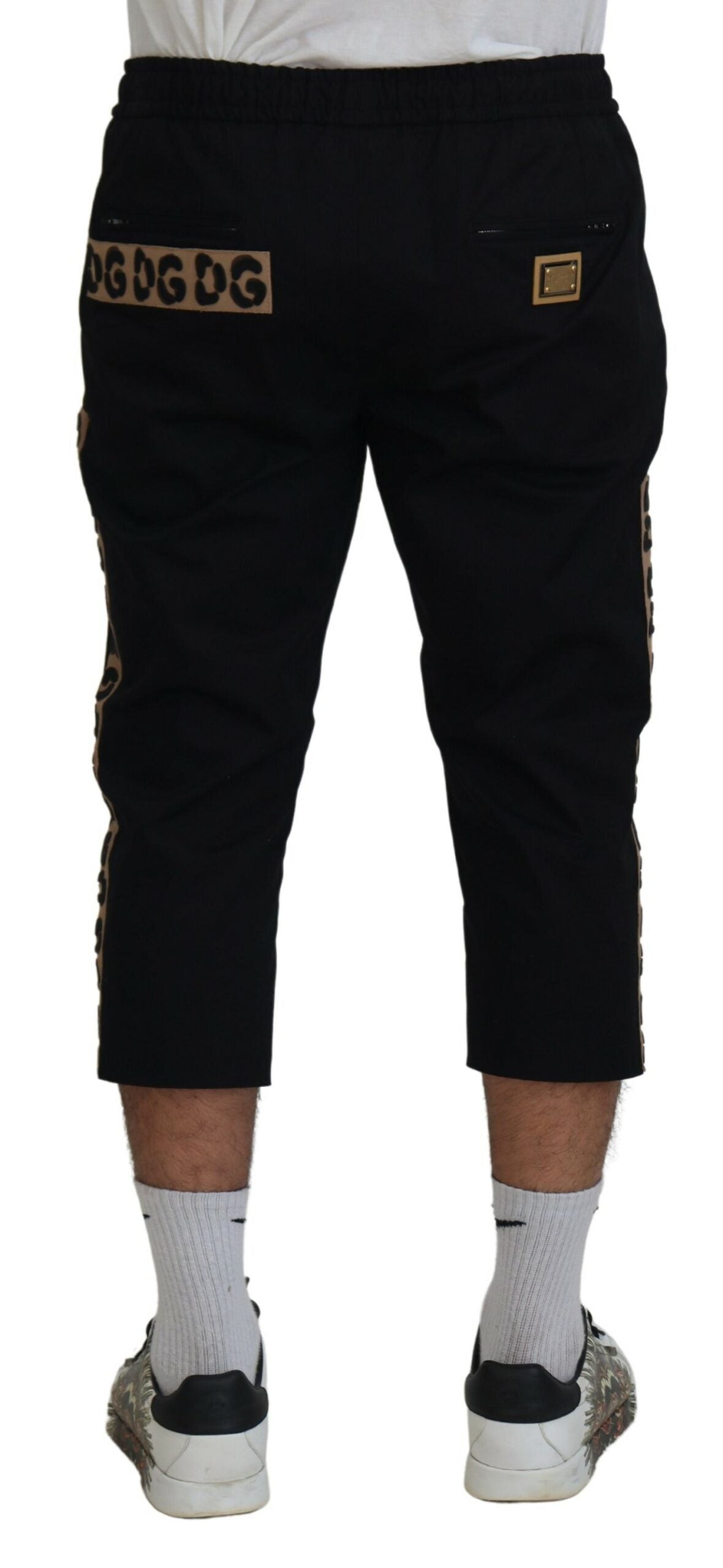 Elegante Cropped-Hose mit Leopardenmuster