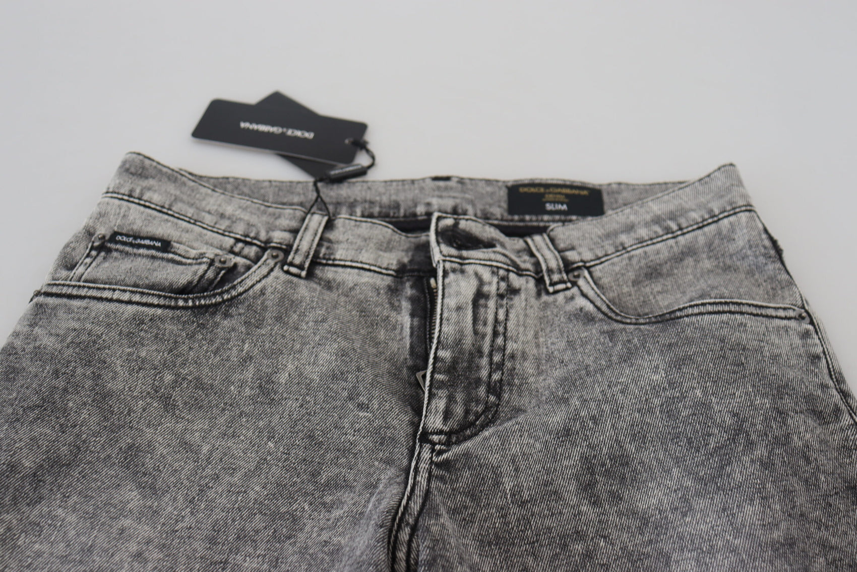 Elegante graue Skinny Jeans