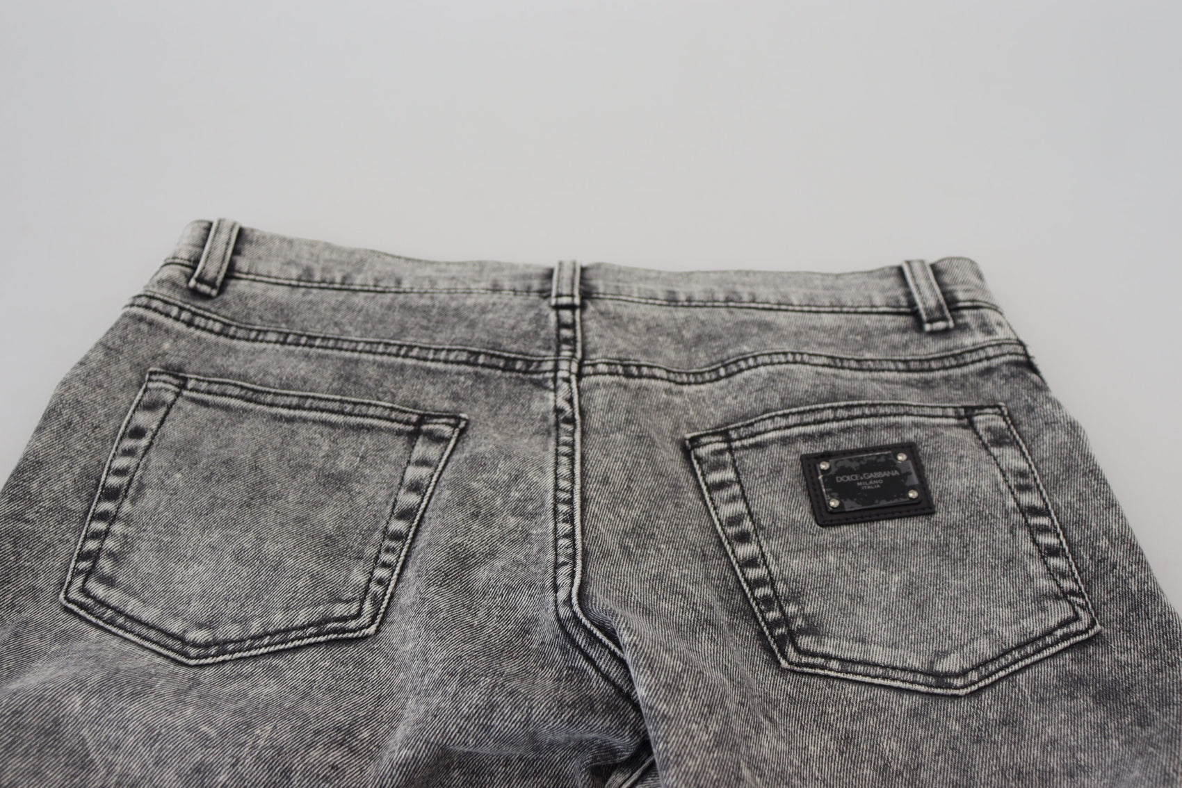 Elegante graue Skinny Jeans