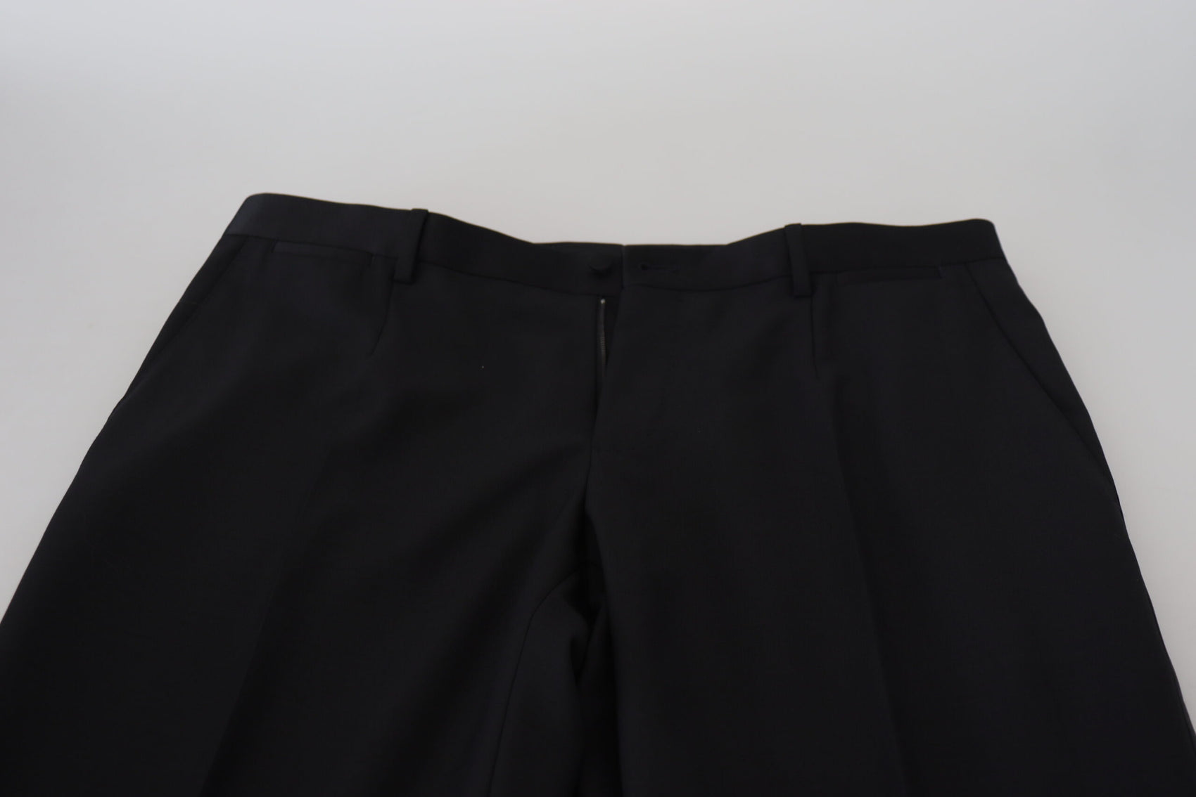 Elegante schwarze Anzughose aus Schurwollmischung