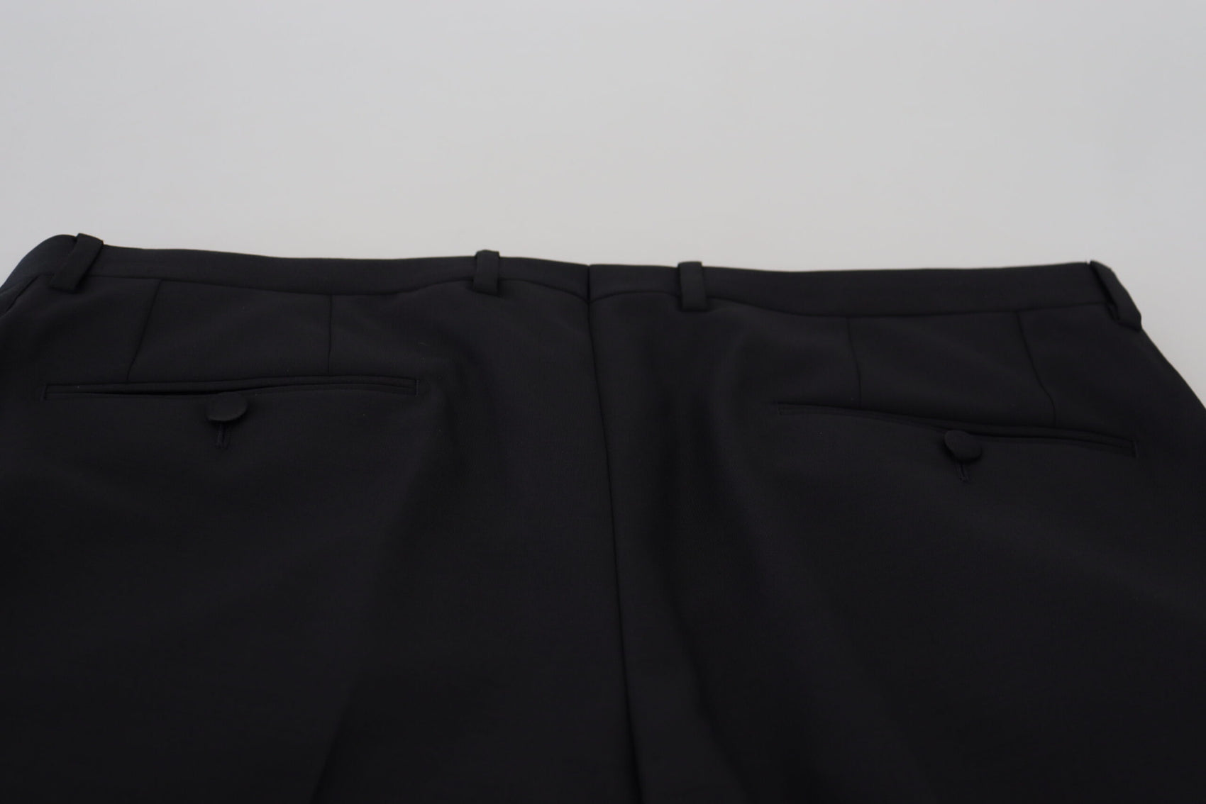 Elegante schwarze Anzughose aus Schurwollmischung