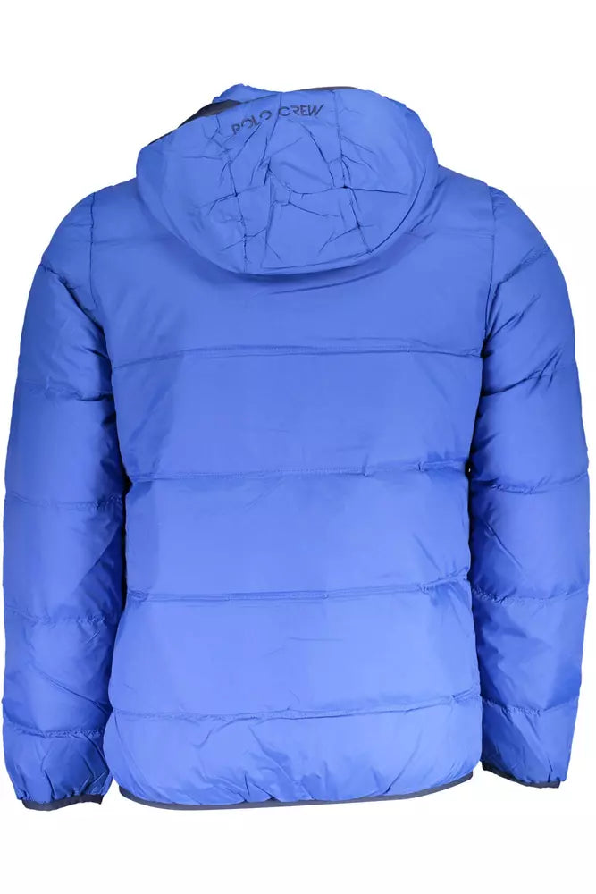 Giacca Elite Blue con cappuccio staccabile