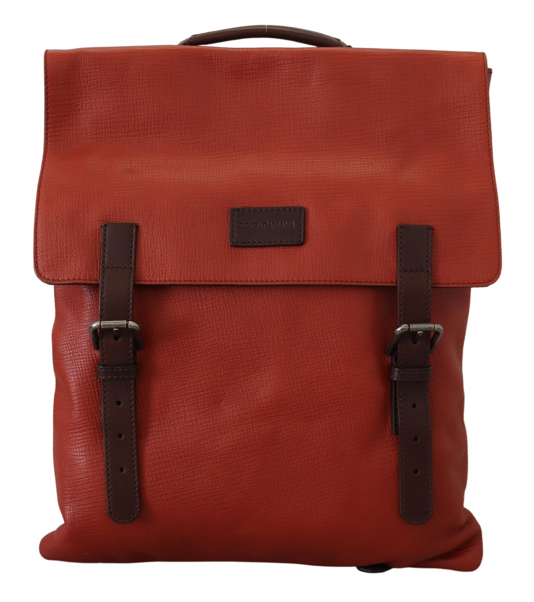 Edler Kalbsleder-Rucksack in Orange